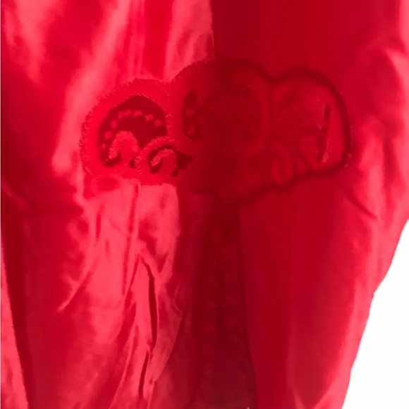 Vintage long red slip, new without tags, size L - Picture 2 of 5